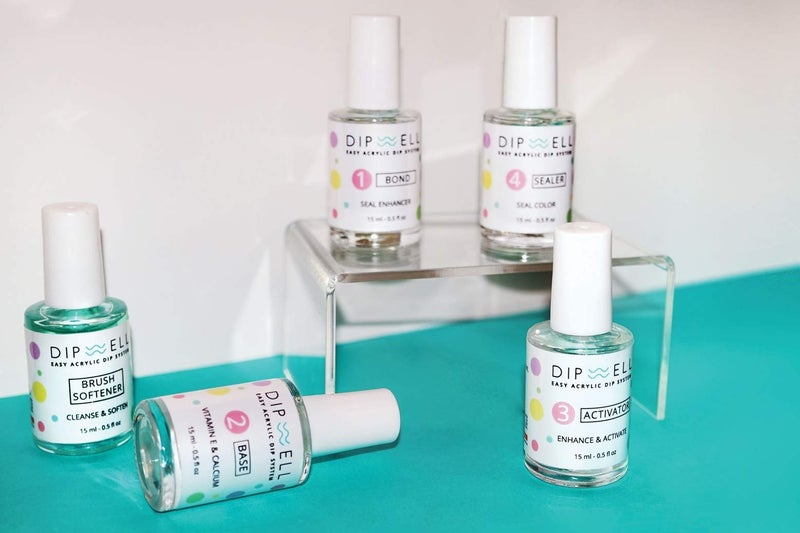 DipWell Professional Acrylic Nail Kit - Easy Dip Powder System with Monomer Liquid, Clear Powder, Brush Softener - Perfect for French or Natural Set - Image 3